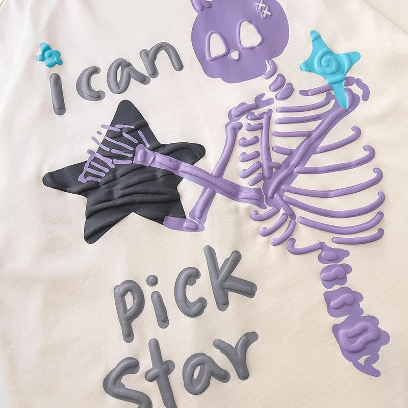 Devil Skull Graphic T-Shirt — styling shot