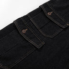 Y2K Car Loose Denim Shorts — detail shot