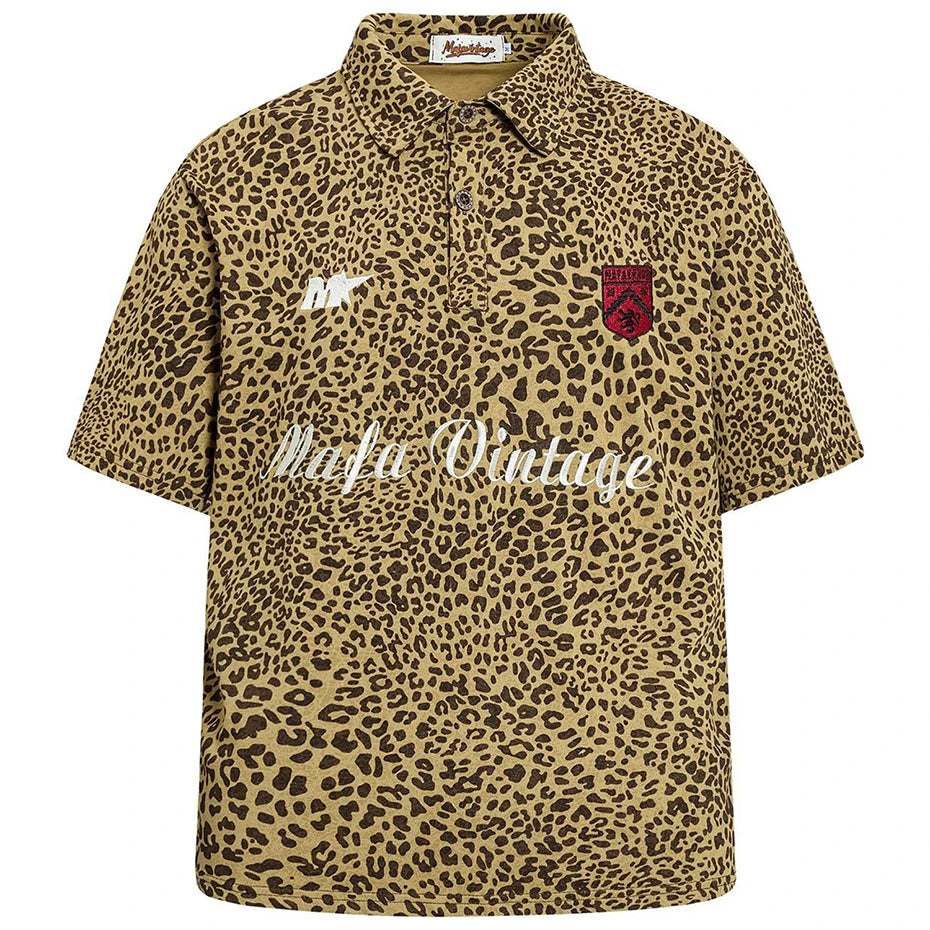 Vintage Leopard Loose T-Shirt — back view