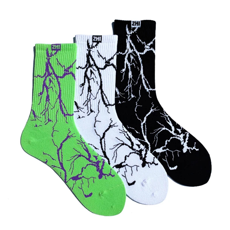 Skate Black Lightning Print Accessory — back view