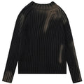 Y2K Tie Dye Knit Slim Sweater — back view