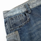 Leg Vintage Loose Denim Shorts — detail shot