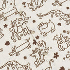 Cartoon Graphic Shirt — fabric close-up