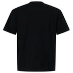 Y2K Black Cross Graphic Loose T-Shirt — front view