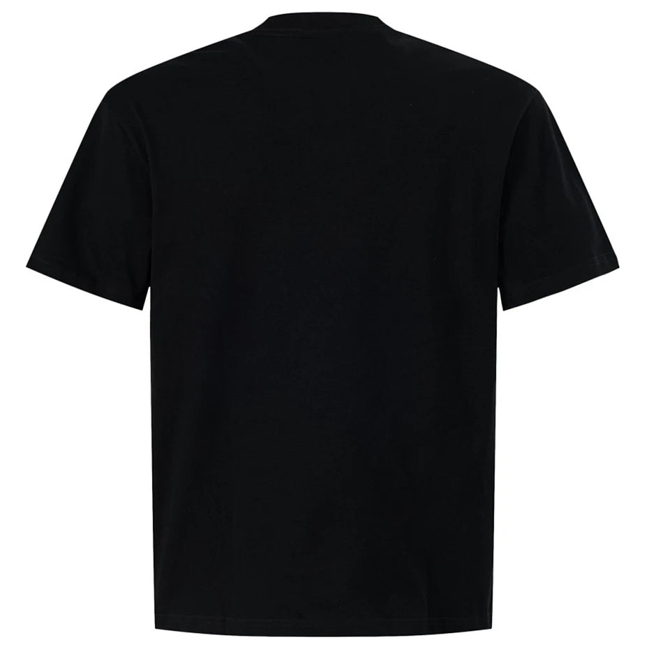 Y2K Black Cross Graphic Loose T-Shirt — front view