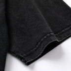 Illusion Letter Washed T-Shirt — detail shot