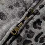 Vintage Leopard Oversized Jacket — detail shot