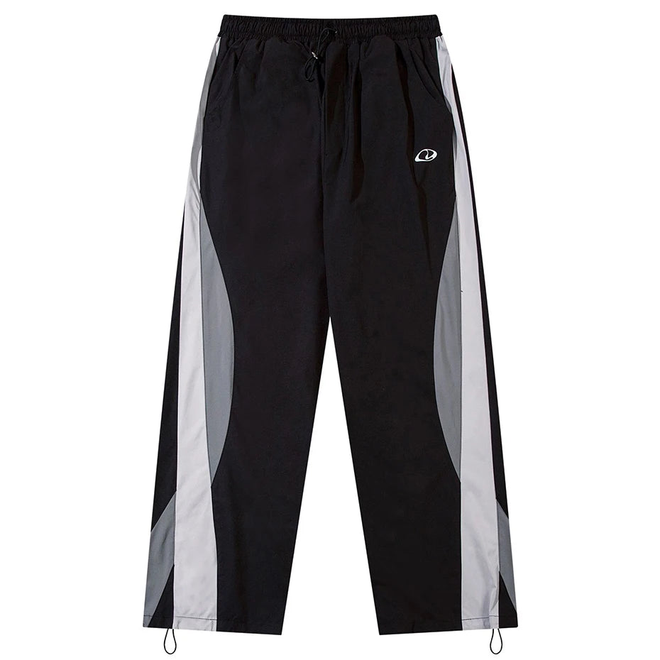 Y2K Color Block Loose Sweatpants — styling shot