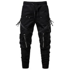 Y2K Techwear Zip Pocket Cargo Pants — styling shot