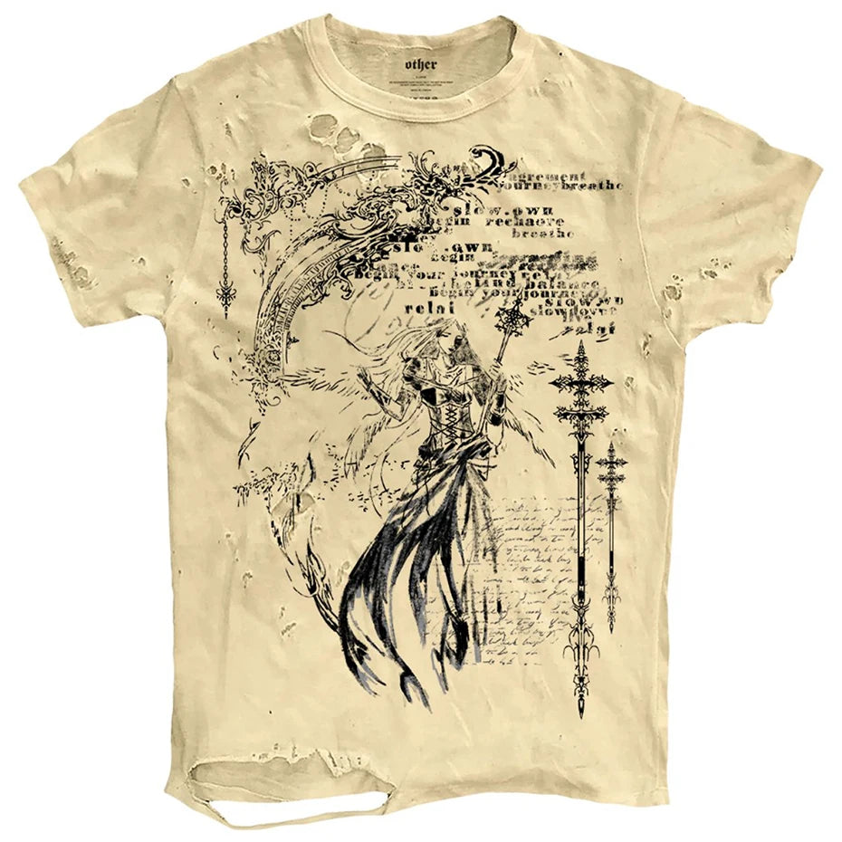 Vintage Ripped T-Shirt — back view