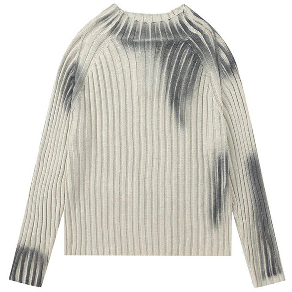 Y2K Tie Dye Knit Slim Sweater — styling shot