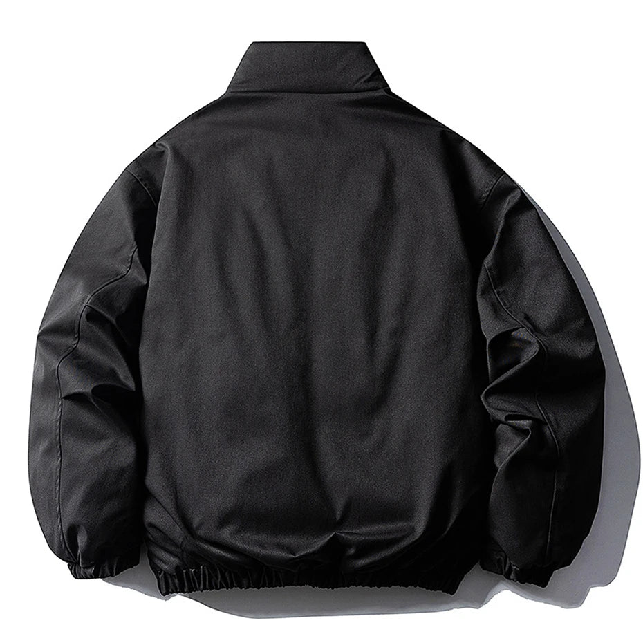 Duck White Padded Oversized Puffer Jacket — front view