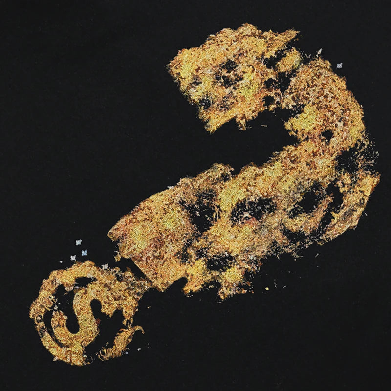 Burning Question Mark Graphic Hoodie — front view