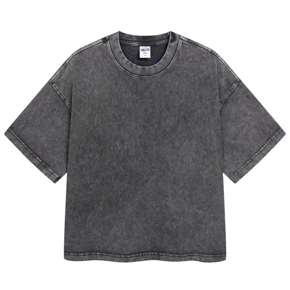 Wax Vintage Print Oversized T-Shirt — back view