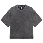 Wax Vintage Print Oversized T-Shirt — back view