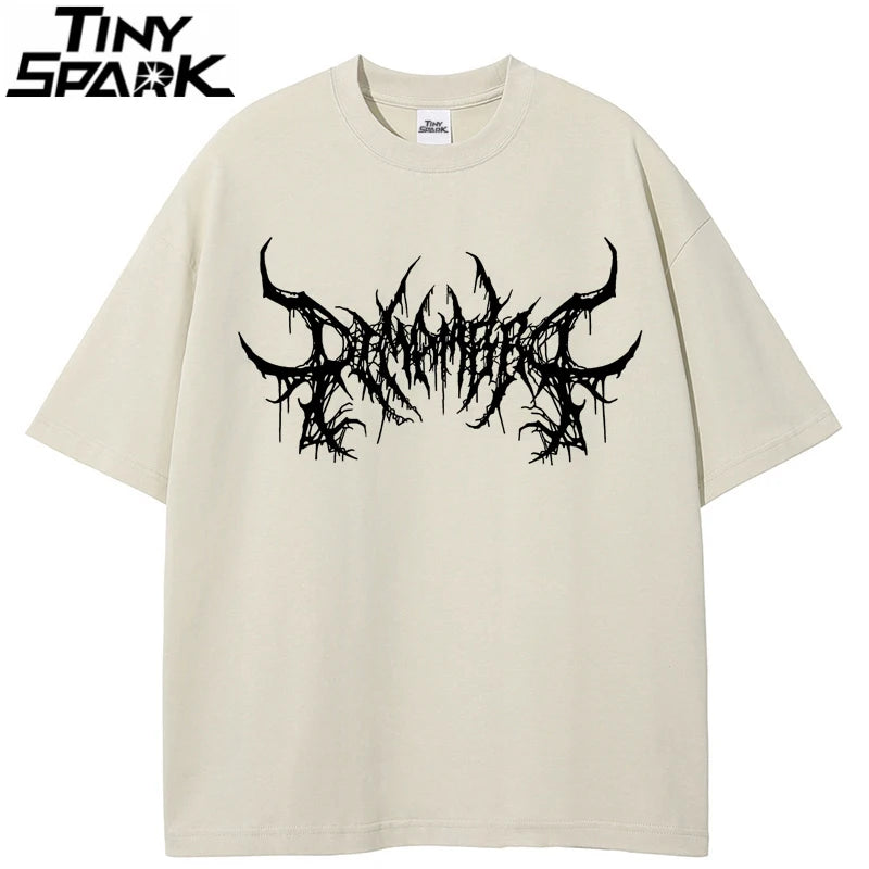 Metal Black Faded T-Shirt — front view