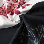 Floral Print Baggy Sweatpants — back view