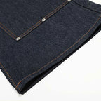 Blue Denim Baggy Jeans — fabric close-up
