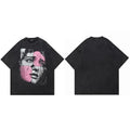 Retro Black Face Washed T-Shirt — side view