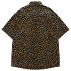 Vintage Leopard Oversized Shirt — front view