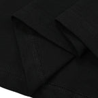 Black Cross Angel Graphic T-Shirt — fabric close-up