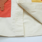 Y2K Color Block Shirt — fabric close-up