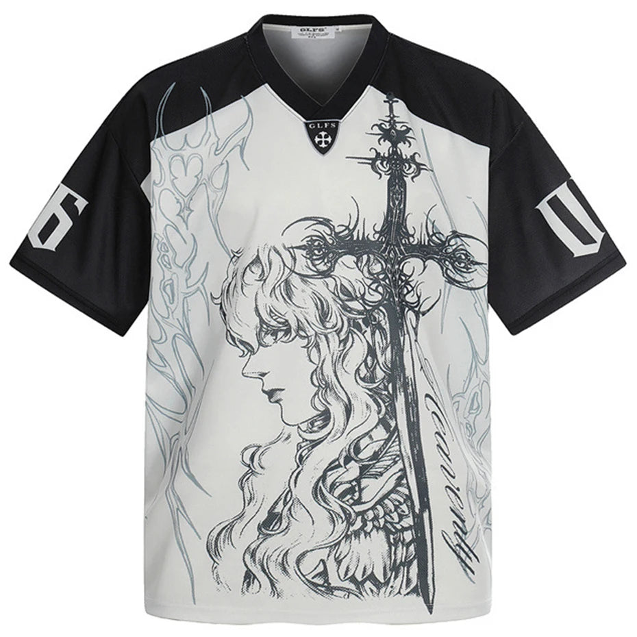 Y2K Anime Oversized T-Shirt — styling shot