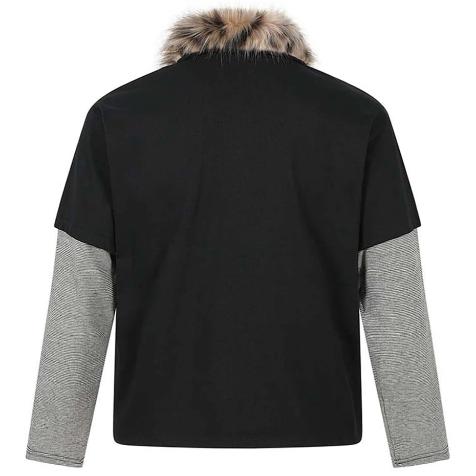 Fur Loose Long Sleeve Tee — front view