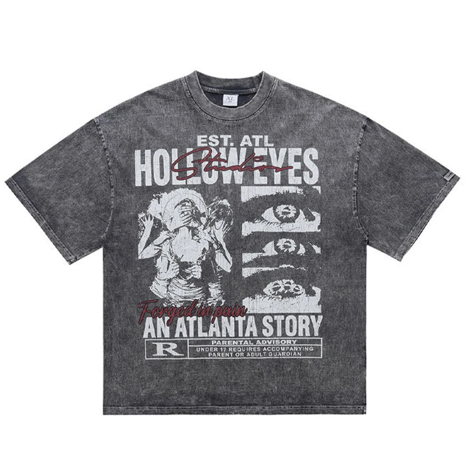 Short Vintage Oversized T-Shirt — fit shot