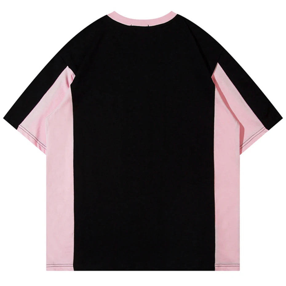 Y2K Print Oversized T-Shirt — front view
