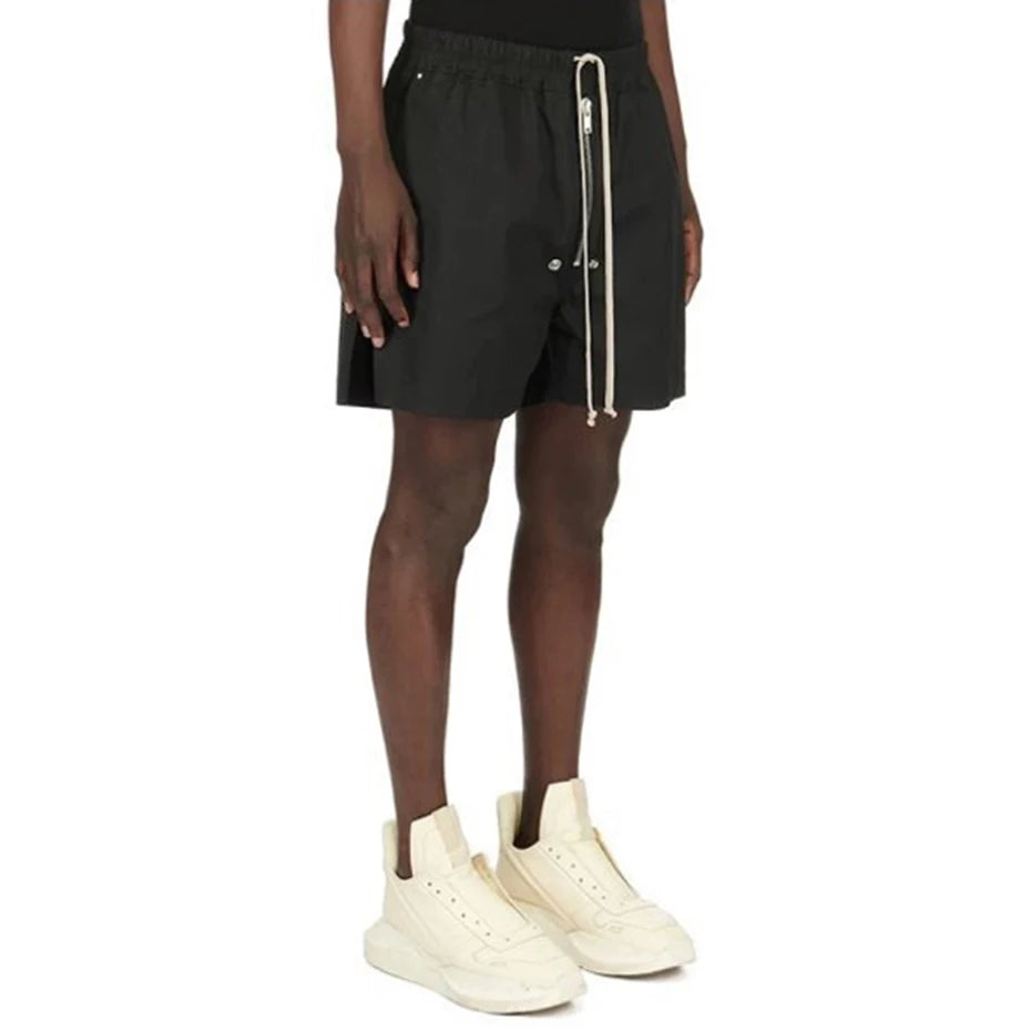 Black Loose Shorts — detail shot