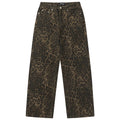 Vintage Leopard Denim Baggy Jeans — styling shot