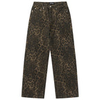 Vintage Leopard Denim Baggy Jeans — styling shot