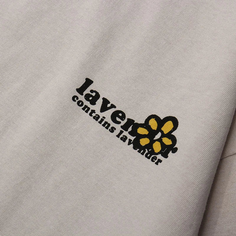 Short Floral Loose T-Shirt — front view