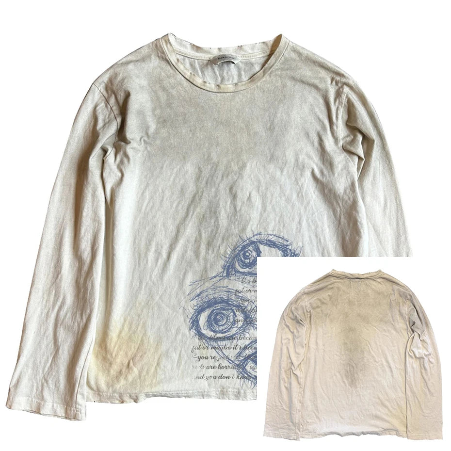 Vintage Oversized Long Sleeve Tee — detail shot