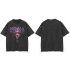Black Eye Faded T-Shirt — fabric close-up