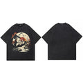 Retro Sun Graphic Oversized T-Shirt — styling shot