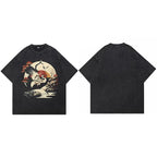 Retro Sun Graphic Oversized T-Shirt — styling shot