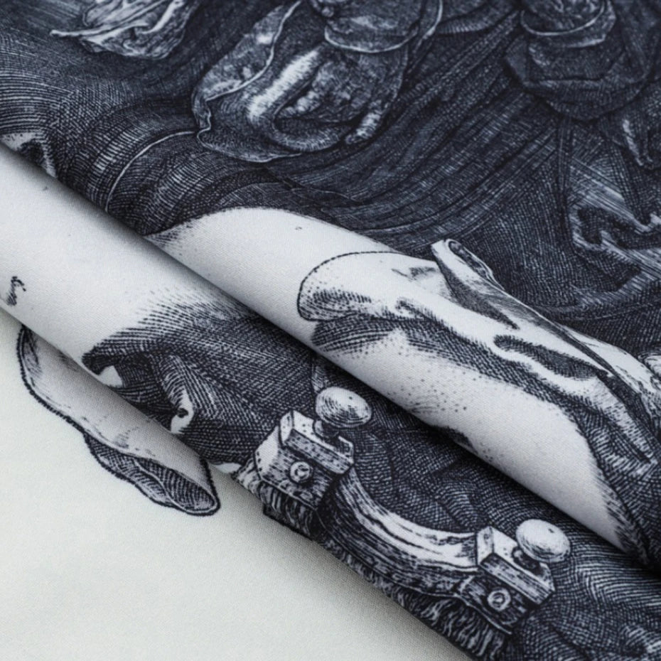 Vintage Loose Shirt — fabric close-up