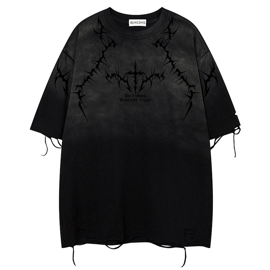 Loose Vintage Oversized T-Shirt — back view
