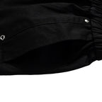 Black Loose Cargo Shorts — fit shot