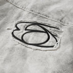 Vintage Hooded Oversized Puffer Jacket — fabric close-up