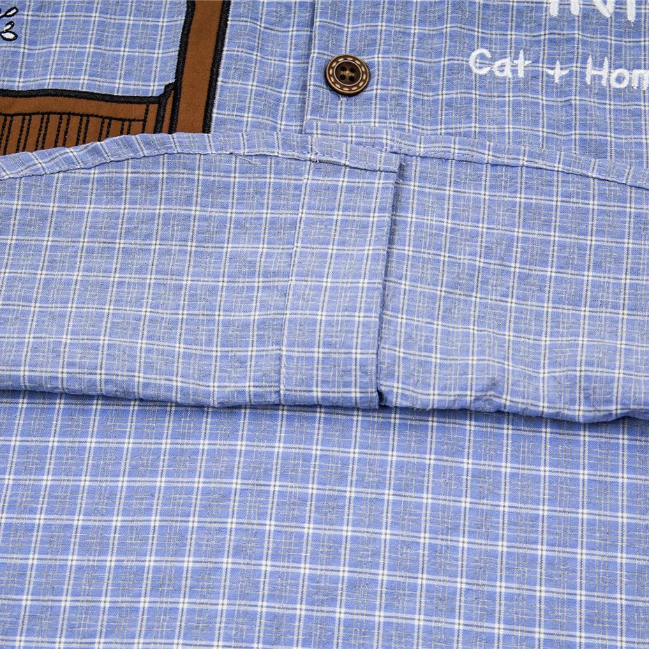Shirts Vintage Oversized Shirt — fabric close-up