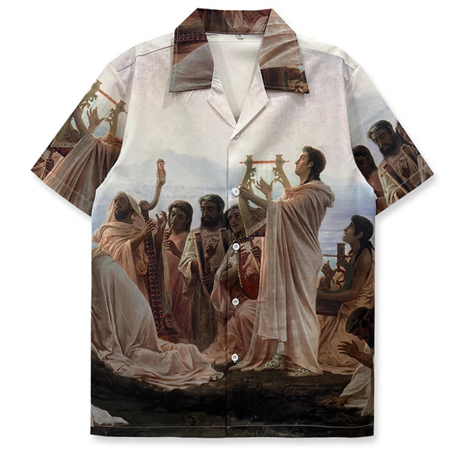 Vintage Oversized Shirt — fabric close-up