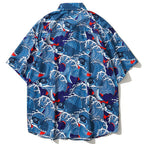 Koi Graphic Oversized Shirt — front view