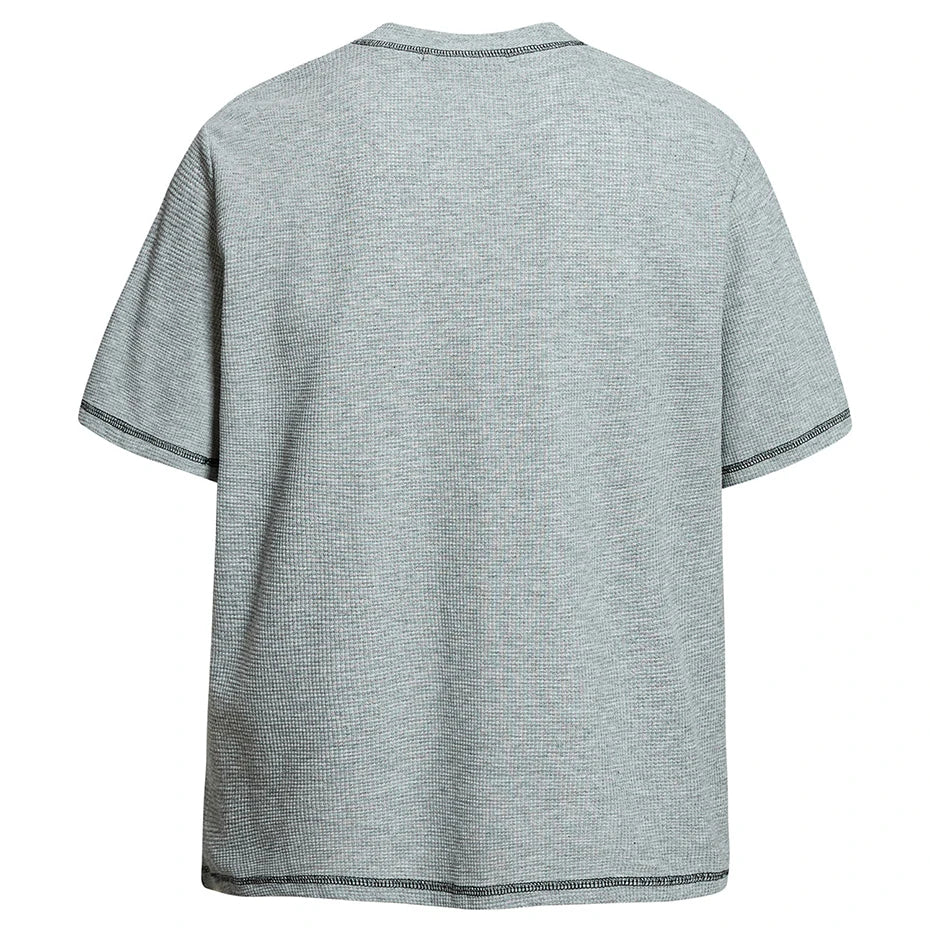 Gray Vintage Graphic Oversized T-Shirt — front view