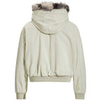 Vintage Padded Fur Oversized Puffer Jacket — detail shot