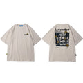 Floral Print Oversized Short Sleeve T-Shirt — fit shot