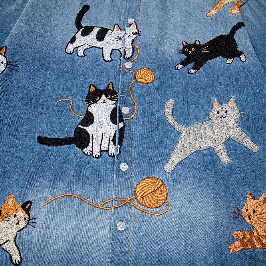 Cat Loose Shirt — detail shot