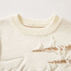 Y2K Knit Oversized Sweater — detail shot